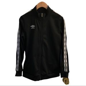 Umbro black track suit athletic jacket